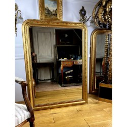 Miroir d'époque Louis Philippe avec belle dorure à la feuille d'or