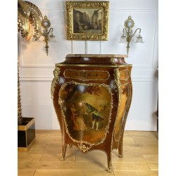 Cabinet D Entre Deux In Rosewood Veneer Curved On 3 Faces / Martin Varnish