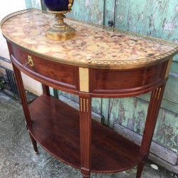 Console Demi-lune De Style Louis XVI, Acajou, époque XIXème