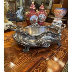 Jardinière De Style Louis XV En Métal Argenté