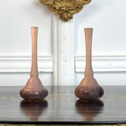 Paire de vases de DAUM de Nancy époque Art Déco
