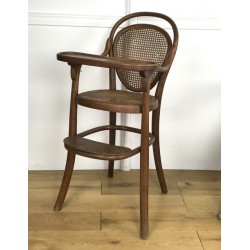 Chaise haute d'enfant estampillée Thonet